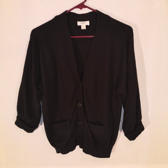 Anne Taylor Loft Ladies Size Medium 3/4 Bolero Sleeves Short Cardigan - Picture 1 of 6